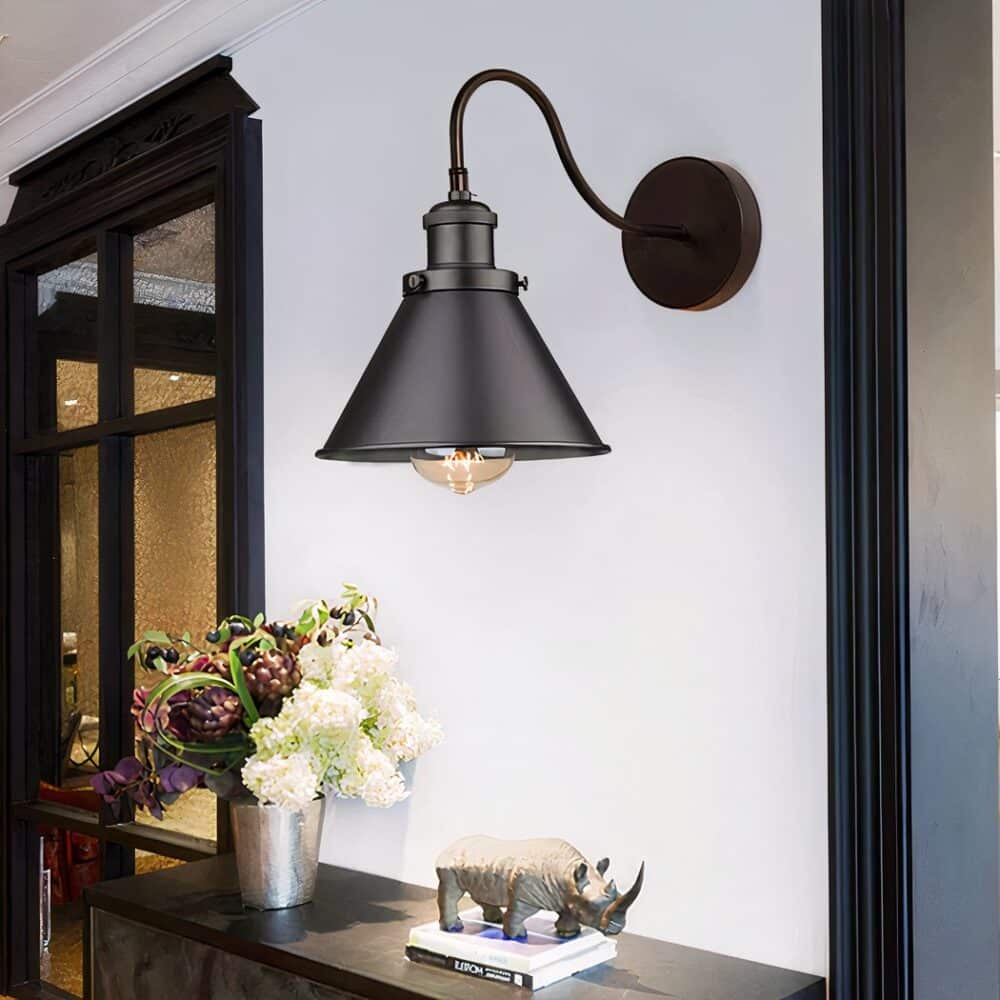 applique murale en métal style vintage