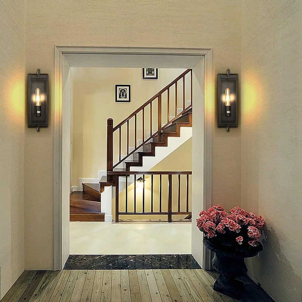 Deux Appliques Murales D'intérieur Industrielles Vintage, Orientables à