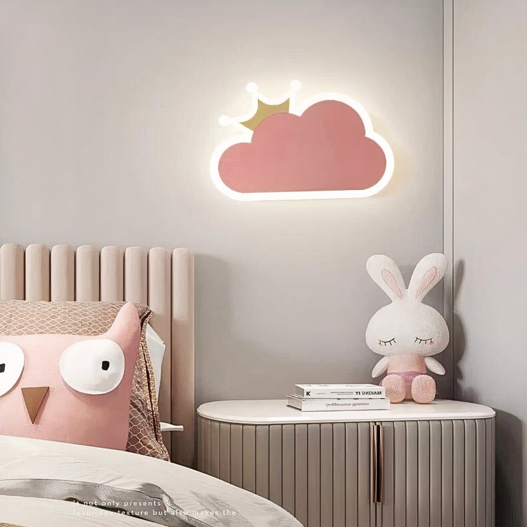Lampe Led Murale En Forme De Nuage Pour Chambre D'enfant